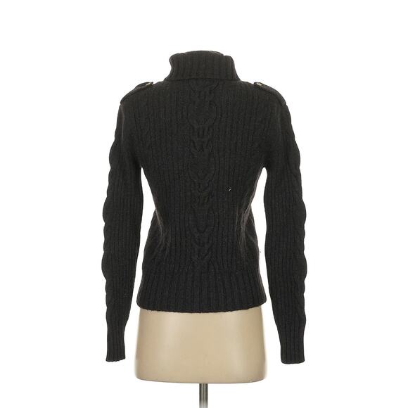 J. McLaughlin Wool Blend Black Cord Sweater Women’s Small - Picture 2 of 7